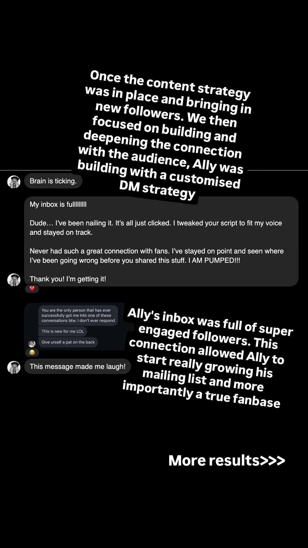 Campaign results screenshot